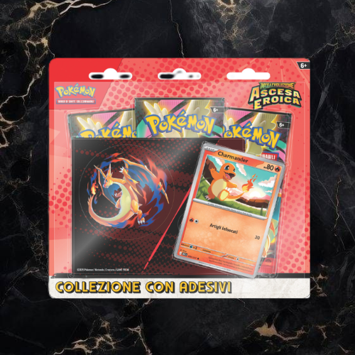 Blister Ascesa Eroica - Collezione con Adesivi Charmander